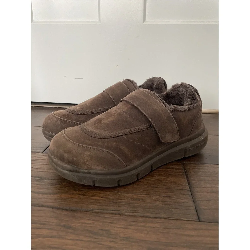 Fitville Brown Strap‎ Diabetic Shoes Mens Size 9.5 Wide